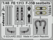 Eduard FE1313 F-35B seatbelts STEEL for ITALERI 1:48