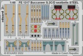 Eduard FE1317 Buccaneer S.2C/D seatbelts STEEL for AIRFIX 1:48