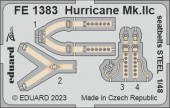 Eduard FE1383 Hurricane Mk.IIc seatbelts STEEL ARMA HOBBY 1/48