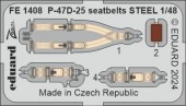 Eduard FE1408 P-47D-25 seatbelts STEEL 1/48 