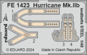 Eduard FE1423 Hurricane Mk.IIb seatbelts STEEL  ARMA HOBBY 1:48