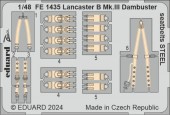 Eduard FE1435 Lancaster B Mk.III Dambuster seatbelts STEEL  HKM 1:48