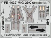 Eduard FE1437 MiG-29K seatbelts STEEL HOBBY BOSS 1:48
