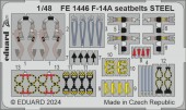 Eduard FE1446 F-14A seatbelts STEEL  GREAT WALL HOBBY 1:48