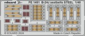 Eduard FE1451 B-24J seatbelts STEEL HOBBY BOSS 1:48