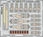 Eduard FE1460 B-17F seatbelts STEEL 1:48