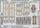Eduard FE1494 Junkers F.13 seatbelts STEEL MINIART 1:48