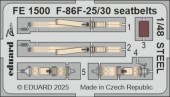 Eduard FE1500 F-86F-25/30 seatbelts STEEL AIRFIX 1:48