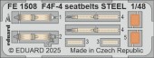 Eduard FE1508 F4F-4 seatbelts STEEL ACADEMY 1:48