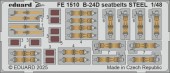 Eduard FE1510 B-24D seatbelts STEEL HOBBY BOSS 1:48