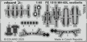 Eduard FE1518 MH-60L seatbelts STEEL ICM 1:48