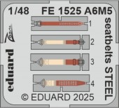 Eduard FE1525 A6M5 seatbelts STEEL EDUARD 1:48