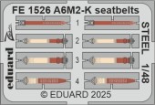 Eduard FE1526 A6M2-K seatbelts STEEL EDUARD 1:48