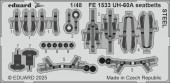 Eduard FE1533 UH-60A seatbelts STEEL ICM 1:48