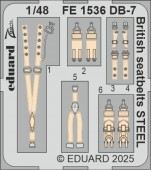 Eduard FE1536 DB-7 Boston III British seatbelts STEEL HKM 1:48