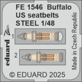 Eduard FE1546 Buffalo US seatbelts STEEL TAMIYA 1:48