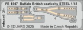 Eduard FE1547 Buffalo British seatbelts STEEL TAMIYA 1:48