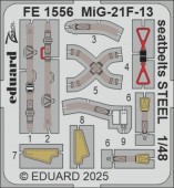 Eduard FE1556 MiG-21F-13 seatbelts STEEL 1/48 for Eduard 1:48