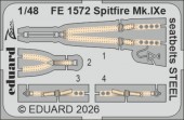 Eduard FE1572 Spitfire Mk.IXe seatbelts STEEL for Airfix 1:48