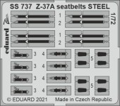 Eduard SS737 Z-37A seatbelts STEEL 1/72 for EDUARD 1:72