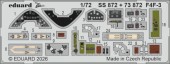 Eduard Accessories SS872 F4F-3 for Arma Hobby 1:72