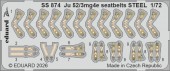 Eduard Accessories SS874 Ju 52/3mg4e seatbelts STEEL for Airfix 1:72