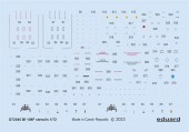 Eduard D72045 Bf 109F stencils EDUARD 1:72