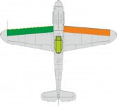 Eduard EX1087 Bf 109G wings leading edge wavy lines 1:48