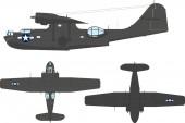 Eduard EX1183 PBY-5A US national insignia (stars & bars) for Eduard / Revell 1:48