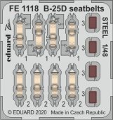 Eduard FE1118 B-25D seatbelts Steel for Revell 1:48