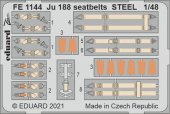 Eduard FE1144 Ju 188 seatbelts Steel Revell 1:48