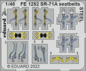 Eduard FE1252 SR-71A seatbelts STEEL for REVELL 1:48