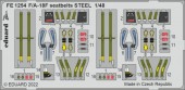 Eduard FE1254 F/A-18F seatbelts STEEL for MENG 1:48