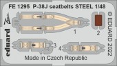 Eduard FE1295 P-38J seatbelts STEEL 1:48