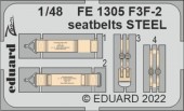 Eduard FE1305 F3F-2 seatbelts STEEL for ACADEMY 1:48