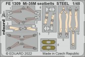 Eduard FE1309 Mi-35M seatbelts STEEL for ZVEZDA 1:48