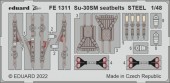 Eduard FE1311 Su-30SM seatbelts STEEL for GREAT WALL HOBY 1:48