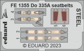 Eduard FE1355 Do 335A seatbelts STEEL TAMIYA 1:48