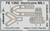 Eduard FE1365 Hurricane Mk.I seatbelts STEEL HOBBY BOSS 1:48