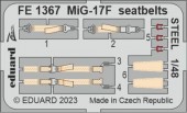Eduard FE1367 MiG-17F seatbelts STEEL AMMO 1:48