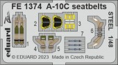 Eduard FE1374 A-10C seatbelts STEEL ACADEMY 1:48