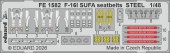 Eduard FE1582 F-16I SUFA seatbelts STEEL for Great Wall Hobby 1:48