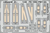 Eduard FE1592 PBY-5A seatbelts STEEL for Eduard / Revell 1:48