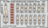 Eduard FE1596 B-26C-45 Marauder seatbelts STEEL for ICM 1:48