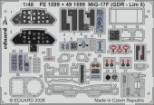 Eduard FE1599 MiG-17F (GDR - Lim 5) for Kinetic 1:48