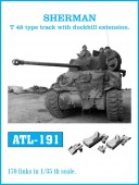 Friulmodel ATL-191 SHERMAN T-48 type track with duckbill extension. 1:35