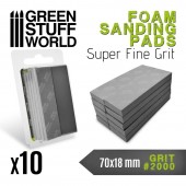 Green Stuff World 8435646502748ES Foam Sanding Pads 2000 grit (10 pcs.)