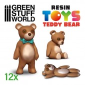 Green Stuff World 8435646502861ES Resin Set: Teddy Bear - 12 pcs (1:48 - 1:35)