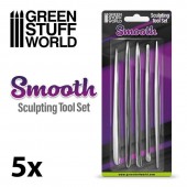Green Stuff World 8435646504872ES Smooth Sculpting Set - 5 pcs.
