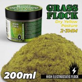 Green Stuff World 8435646506418ES Static Grass Flock 2-3mm - DRY YELLOW PASTURE - 200 ml